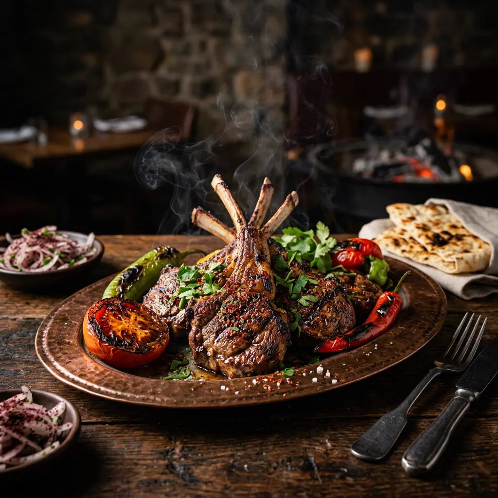Cote d'agneau grillee